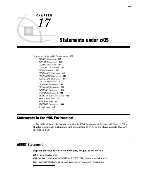 SAS(R) 9.1.3 Companion for z/OS