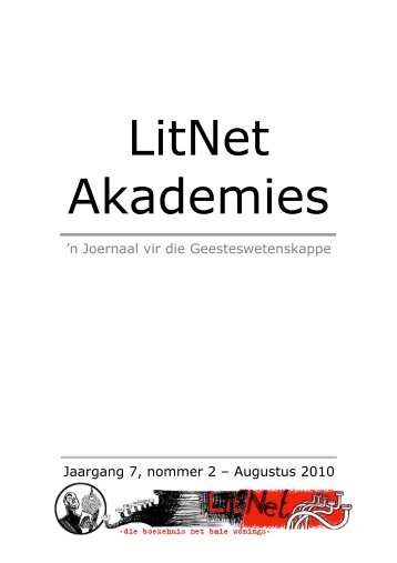 Jaargang 7, nommer 2 – Augustus 2010 - LitNet