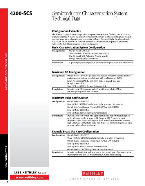 Semiconductor Characterization System Technical Data - Helmar