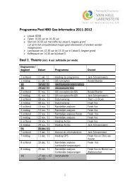 Planning - Hogeschool Van Hall Larenstein.