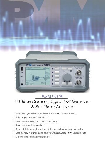 FFT Time Domain Digital EMI Receiver & Real time Analyzer - Helmar