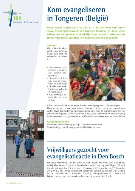 260197_IRS brochure nr.2 2012.indd - Stichting In de Rechte Straat