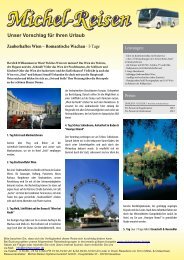 Zauberhaftes Wien â Romantische Wachau - Michel-Reisen
