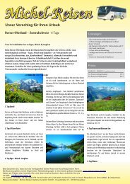 Berner Oberland â Zentralschweiz - Michel-Reisen
