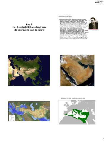 Les 2 Het Arabisch Schiereiland aan de vooravond van de islam - Klio