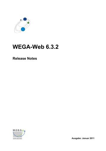 WEGA-Web 6.3 - MOSS Computer Grafik Systeme GmbH