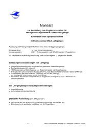 Merkblatt - Ausbildung im BWLV