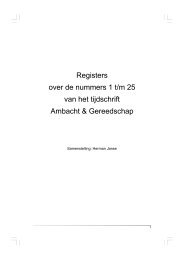 Register 25 nummers (2v) - Ambacht & Gereedschap