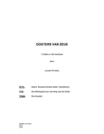 Dogters van Zeus - LitNet