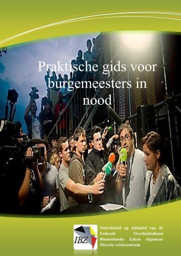 Praktische gids voor burgemeesters in nood