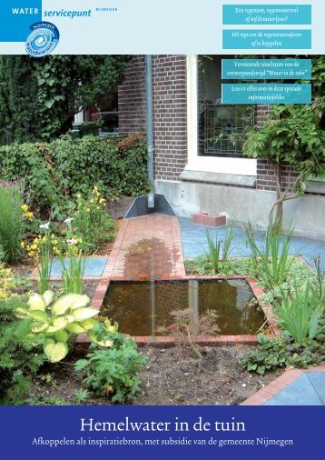 Hemelwater in de tuin - Waterservicepunt Nijmegen