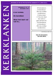U kunt hier het decembernummer 2012 van ... - Kerk Laren