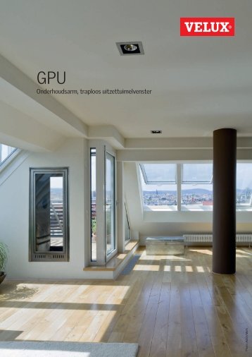 Productinformatie blad uitzettuimelvenster GPU - Velux