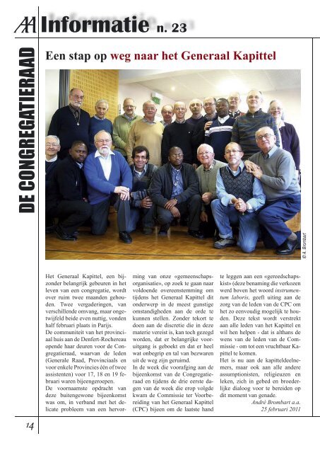 AAInformatie n. 23 - Augustins de l'Assomption