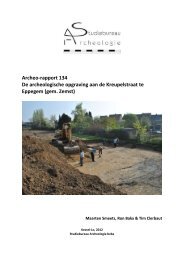 Archeo-rapport 134 De archeologische opgraving aan de ...