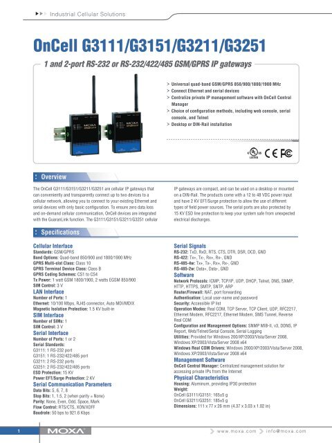 MOXA ONCELL G3111 DRIVER DOWNLOAD MOXA ONCELL G3111 DRIVERS DOWNLOAD FREE