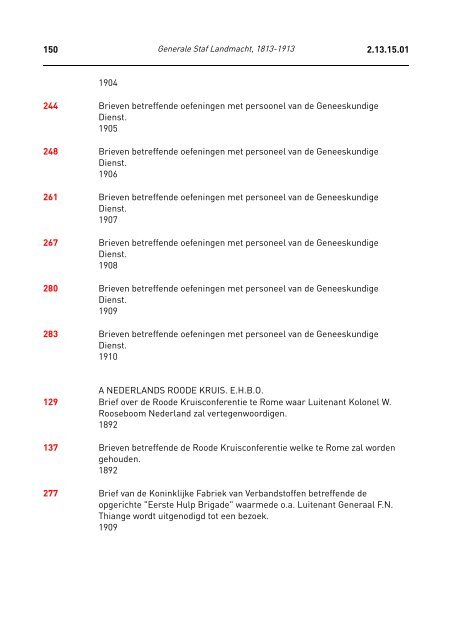 Generale Staf Landmacht, 1813-1913 - Beeldbibliotheek