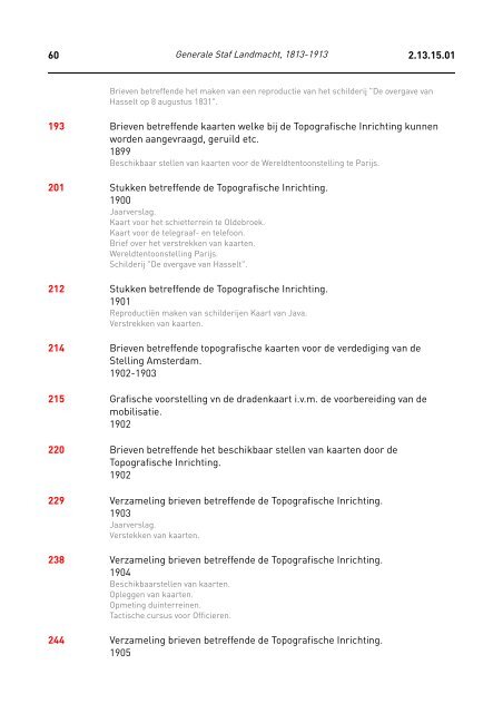 Generale Staf Landmacht, 1813-1913 - Beeldbibliotheek