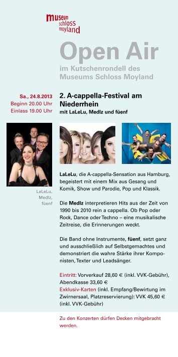 Flyer Open Air 2013 (PDF) - Museum Schloss Moyland