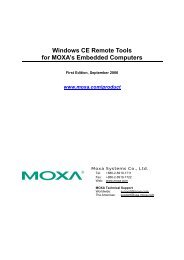 Windows CE Remote Tools for MOXA's Embedded Computers