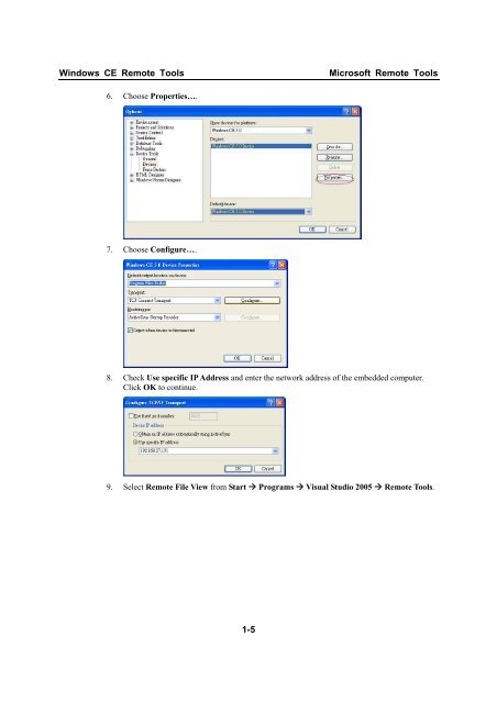 Windows CE Remote Tools for MOXA's Embedded Computers