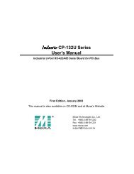 Industio CP-132U Series User's Manual - Moxa