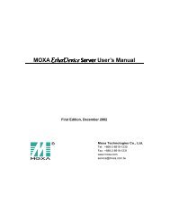 MOXA EtherDevice EtherDevice Server User's Manual