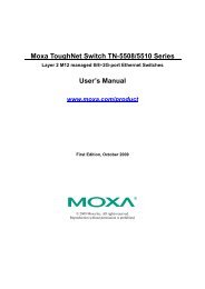 Moxa ToughNet Switch TN-5508/5510 Series