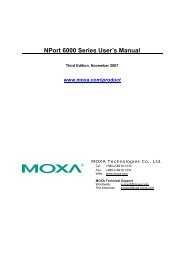 NPort 6000 Series User's Manual_v3 - Moxa
