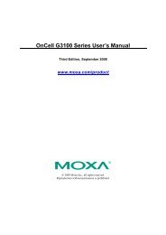 OnCell G3100 Series User's Manual v3 - Moxa