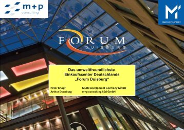 Forum Duisburg - m+p gruppe