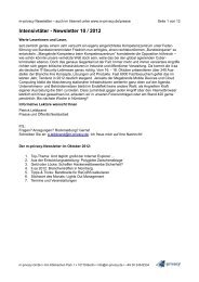 Intensivtäter - Newsletter 10 / 2012 - m-privacy GmbH