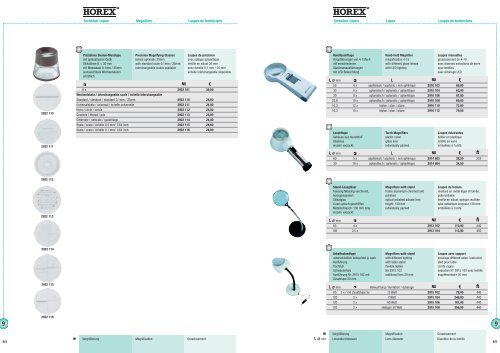 Techniker-Lupen Lupes Loupes de techniciens