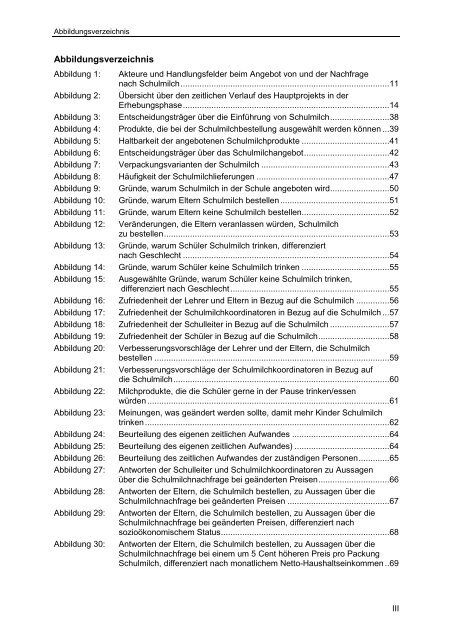 Einflussfaktoren auf die Nachfrage nach Schulmilch in Grundschulen