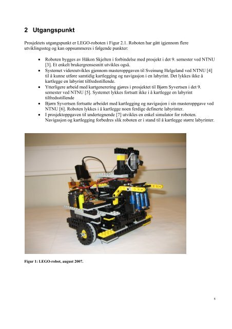 Fjernstyring av Legorobot - NTNU