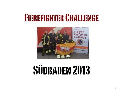 Firefighter Challenge Südbaden 2013