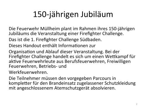 Firefighter Challenge Südbaden 2013