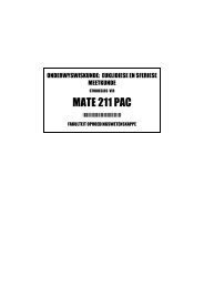 MATE 211 PAC