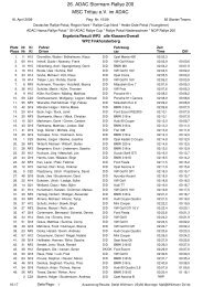 26. ADAC Stormarn-Rallye 200 MSC Trittau e.V. im ADAC