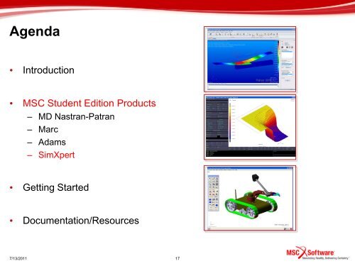 Presentation Title - MSC Software