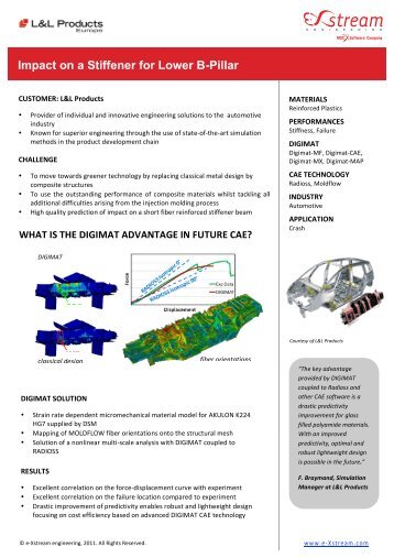 Impact on a Stiffener for Lower B-Pillar cor wr - MSC Software