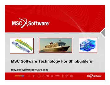 MSC Software Technology For Shipbuilders