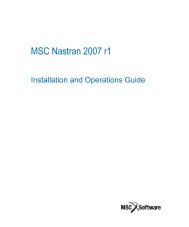 Installation and Operations Guide - MSC Software