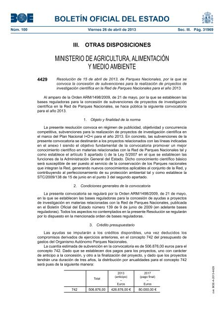 BOLETÍN OFICIAL DEL ESTADO