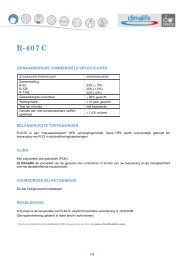 Technische fiche R-407C (.pdf - 91 Ko) - Climalife - Dehon