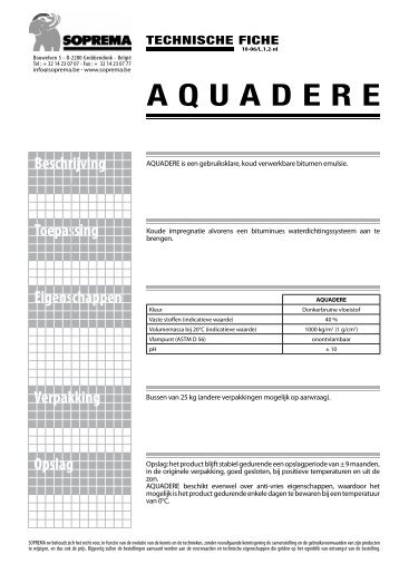 AQUADERE - Soprema