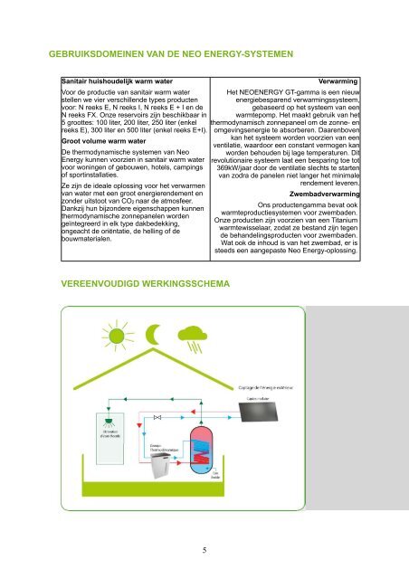 Thermodynamische zonne-energie Verwarming Sanitair ... - EG Power