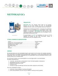 Productfiche Nettogaz GC1 (.pdf - 591 Ko) - Climalife - Dehon