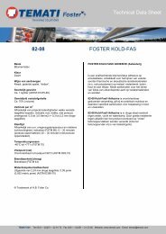 82-08 FOSTER KOLD-FAS Technical Data Sheet - Temati