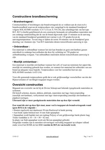 Constructieve brandbescherming - RBV advies